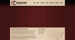 Desktop Screenshot of coatesfieldservice.com